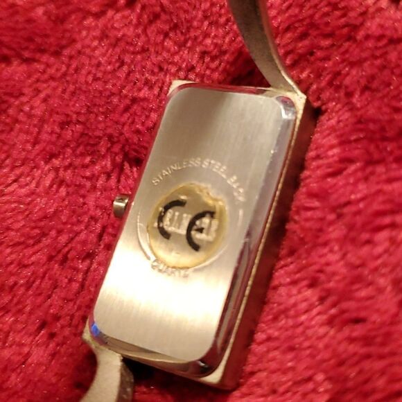 Belmore Ladies Bangle Watch Rectangular Case Silvertone - Picture 5 of 8